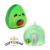 Swapseazzz Foodiemals Pedro de avocado 2 in 1 cuscino da viaggio da viaggio