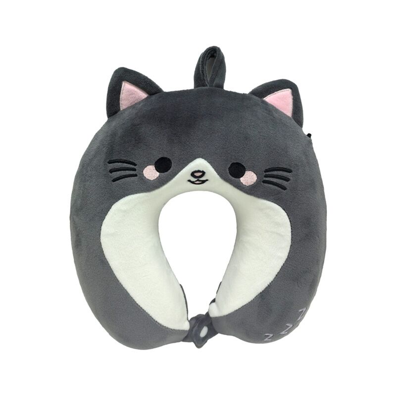 Adoramals Relaxeazzz macchia il cuscino da viaggio per bambini del gatto