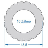 Cycplus cyclus gereedschap power.tool 1-zijdig t16 48.5 - afbeelding 2