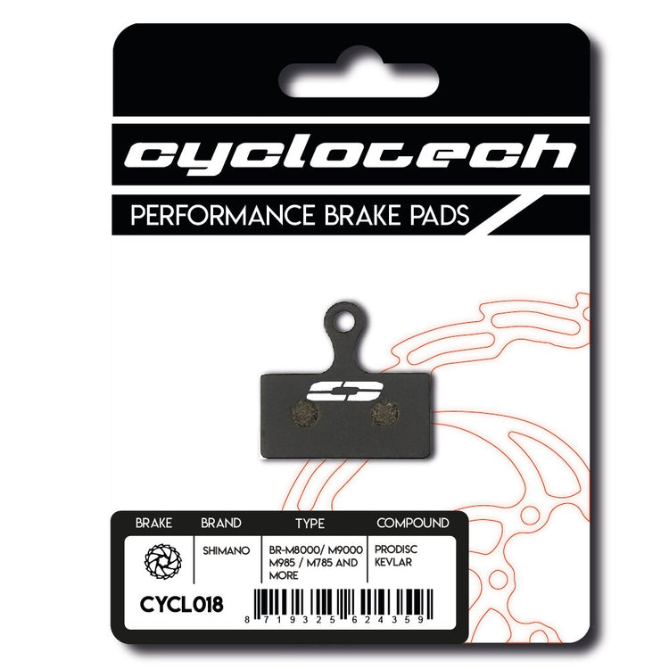 Cyclo tech disc brake pad prodisc kevlar shimano xt