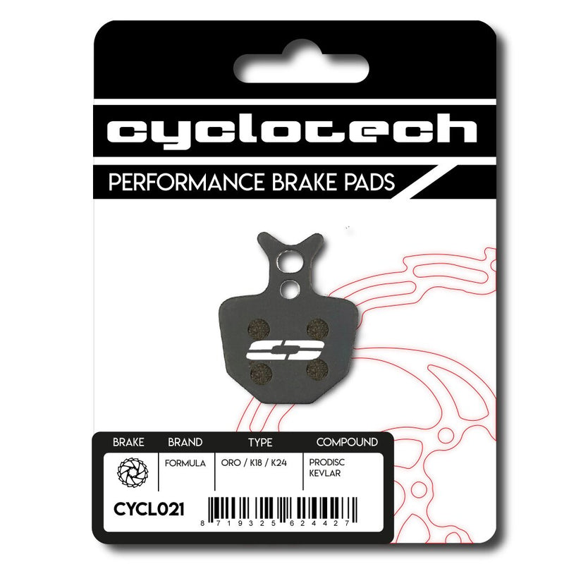 Pastiglia freno a disco Cyclo Tech Prodisc Kevlar Formula Oro