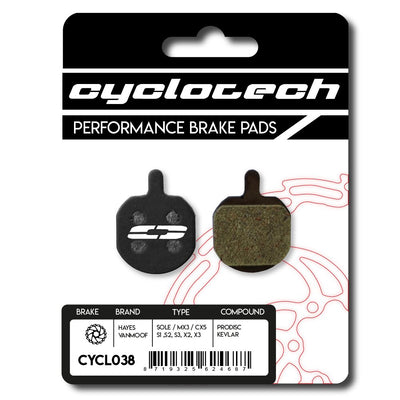 Cyclo tech schijfremblok prodisc kevlar hayes sole