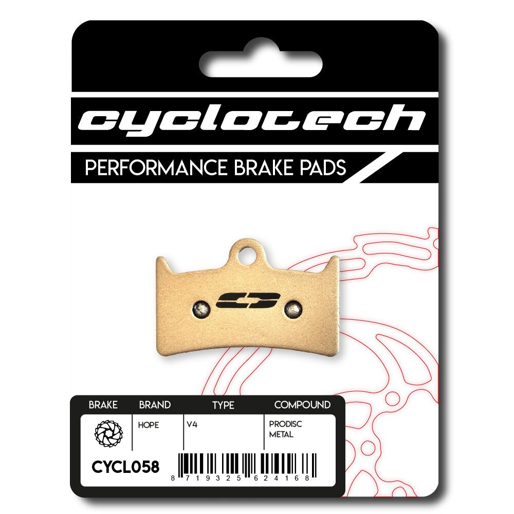 Pastilla de freno de disco Cyclo tech prodisc metal esperanza v4