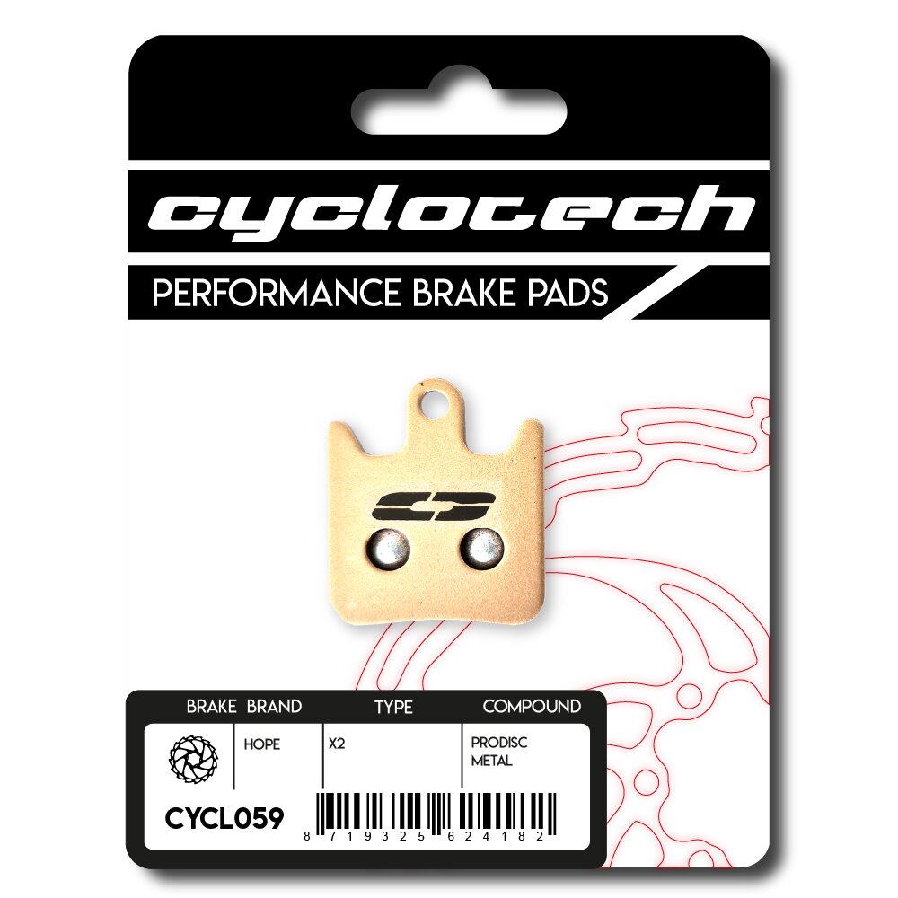 Pastiglia freno a disco Cyclo Tech Prodisc Metal Hope x2