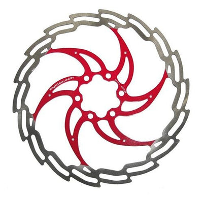 Cyclo tech remschijf prodisc ninja 180 mm, rood