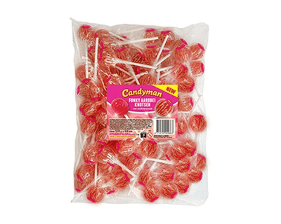 Candyman funky mazze da fragola (100 pezzi)