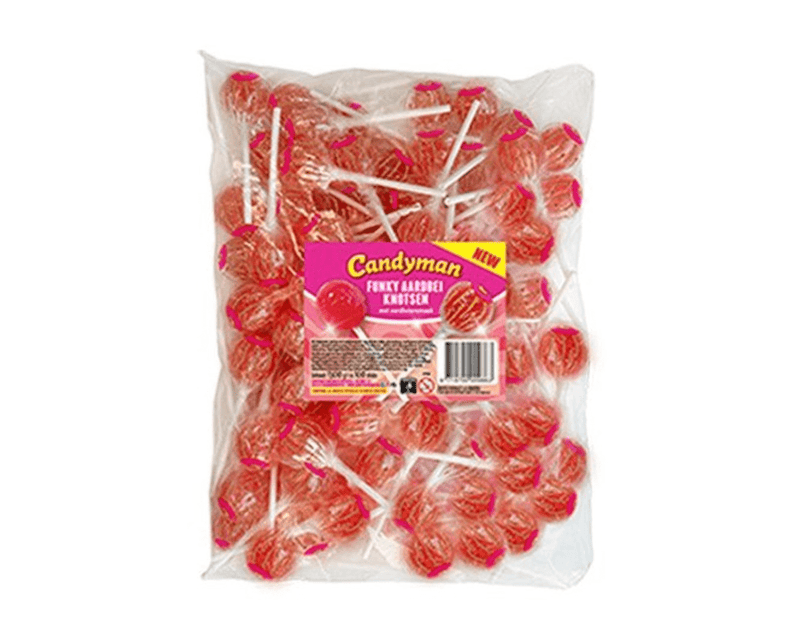 Candyman funky palos de fresa (100 piezas)