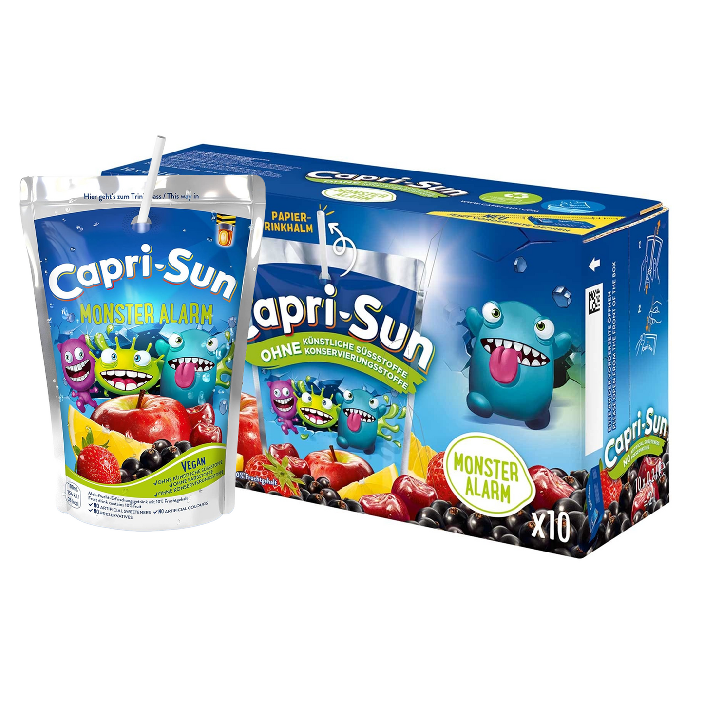 Capri-sun capri sun monster allarme (d) 200ml (4x 10 pezzi)