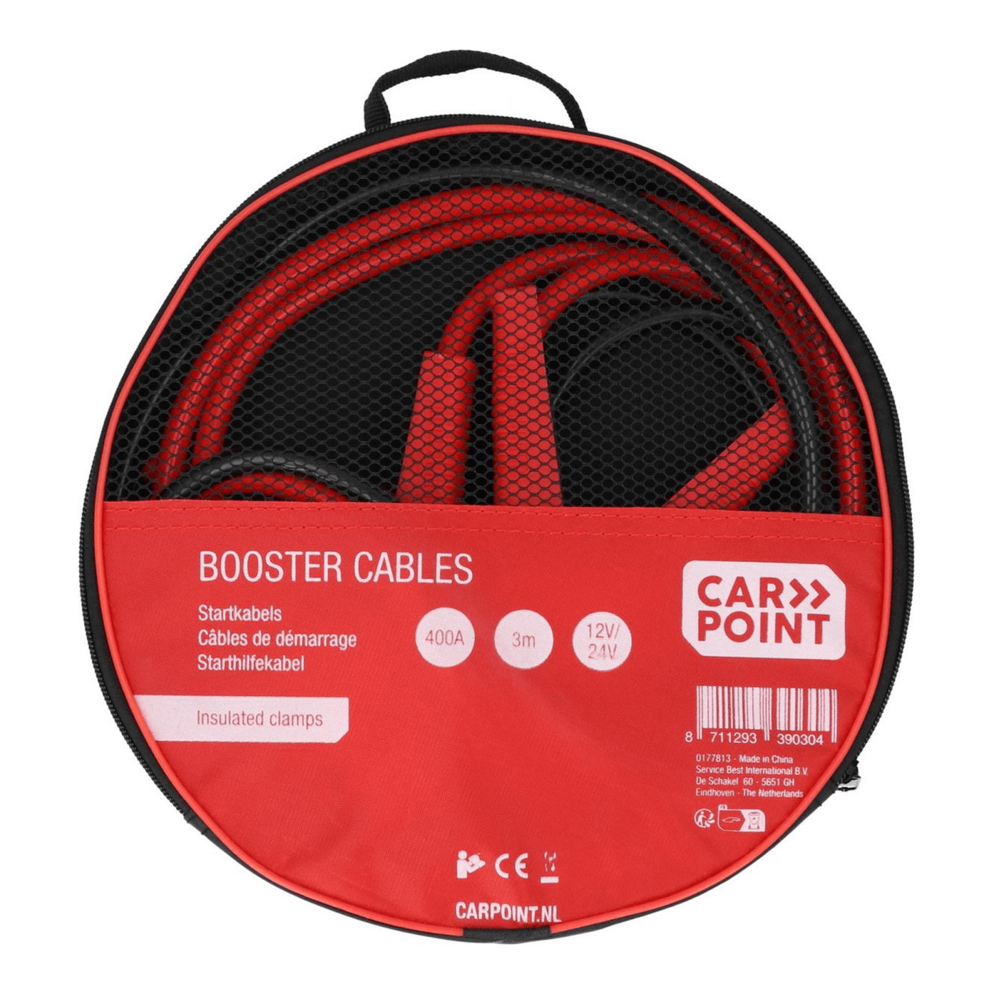 Cable de arranque carpoint 400a abrazaderas aisladas