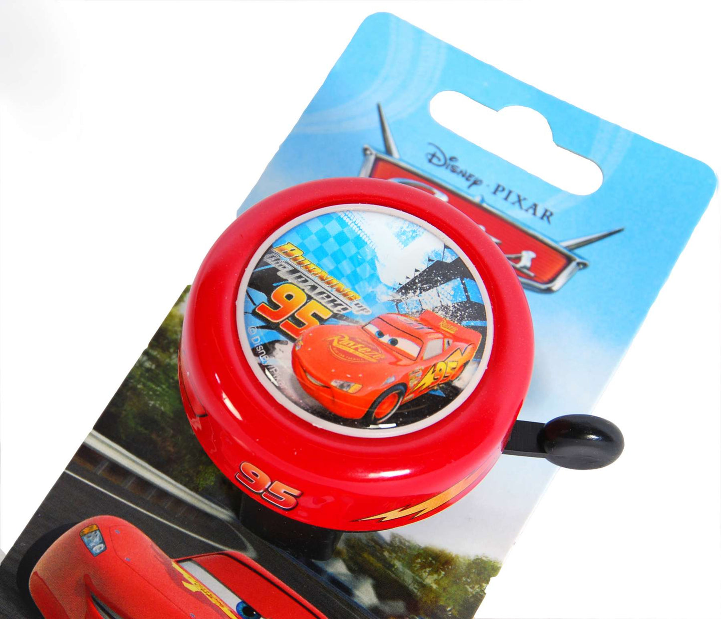 fietsbel Cars rood 54 mm