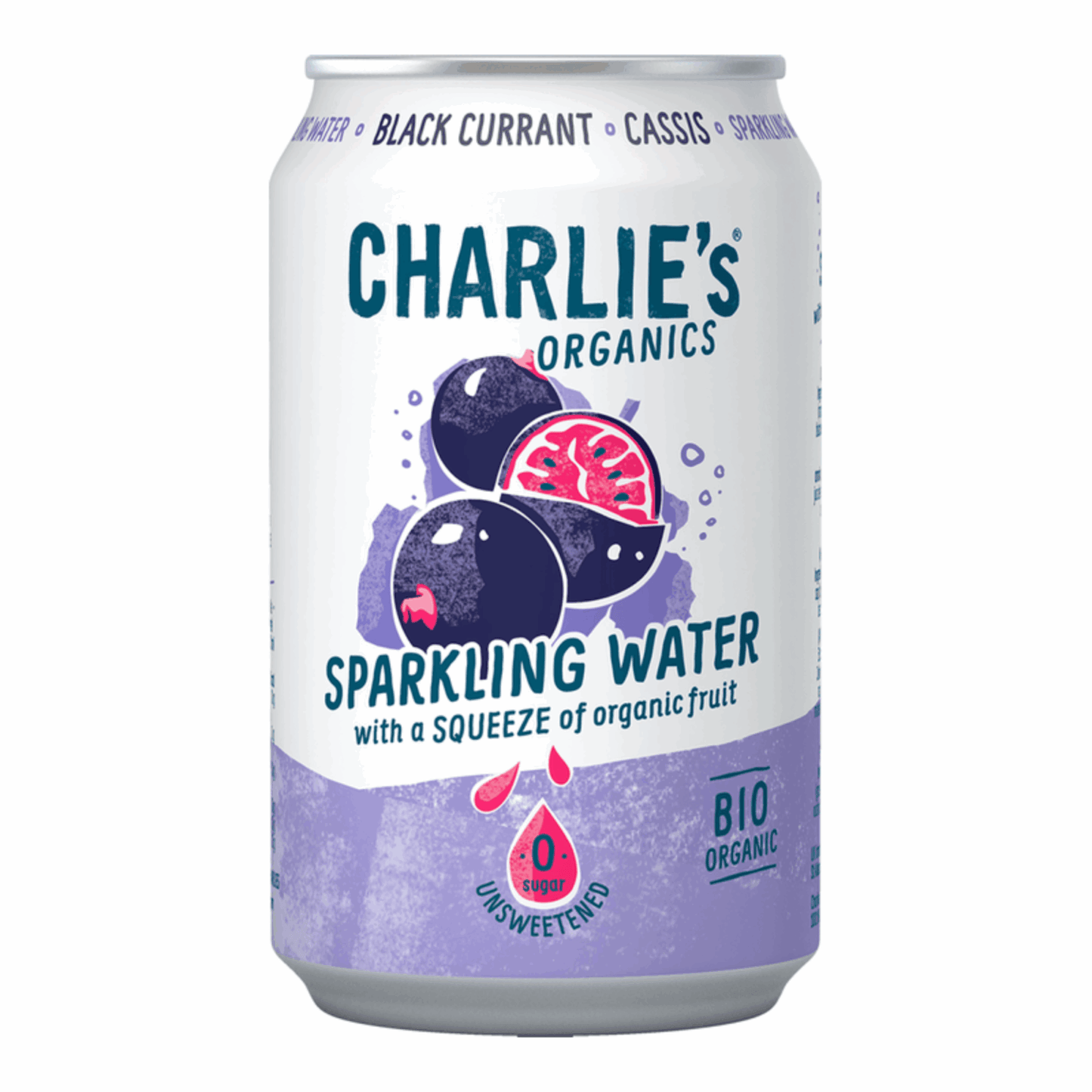 Charlie's biologico frizzante cassis bio (12x 33cl)