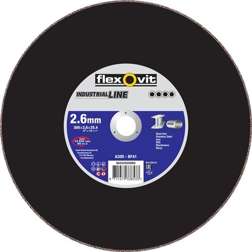 Flexovit dss industrial 300x2,6x25,4 a30s t41 pc acero inoxidable | 10 piezas