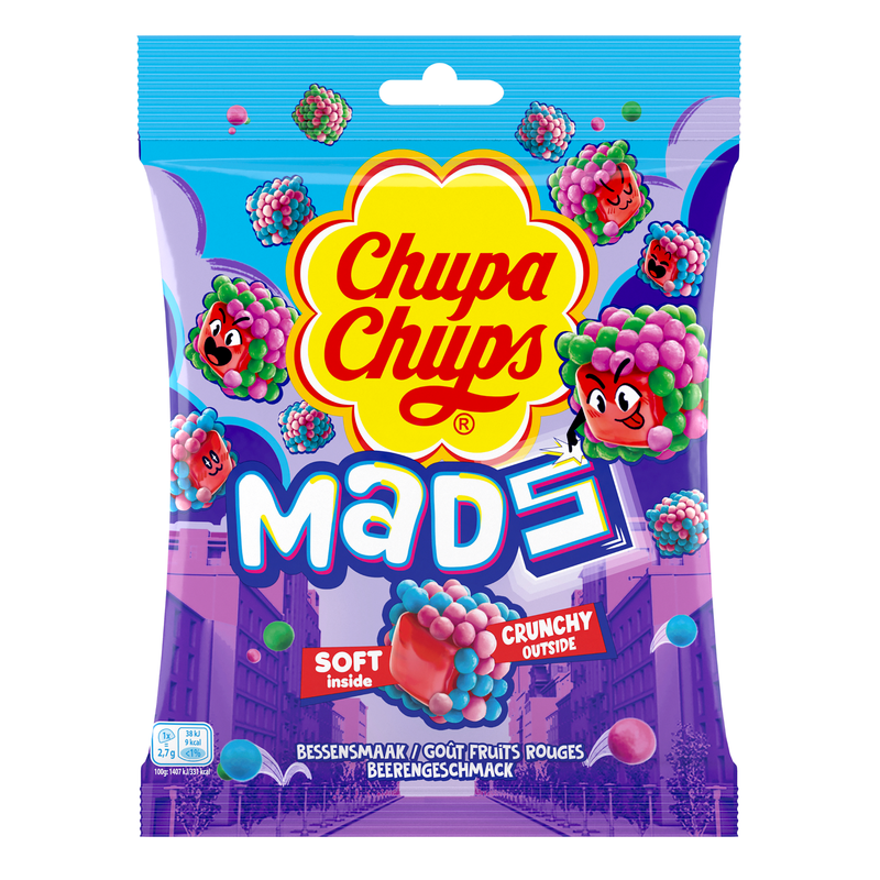 Busta dispenser Chupa Chups Mads Berries (12x 115 gr)