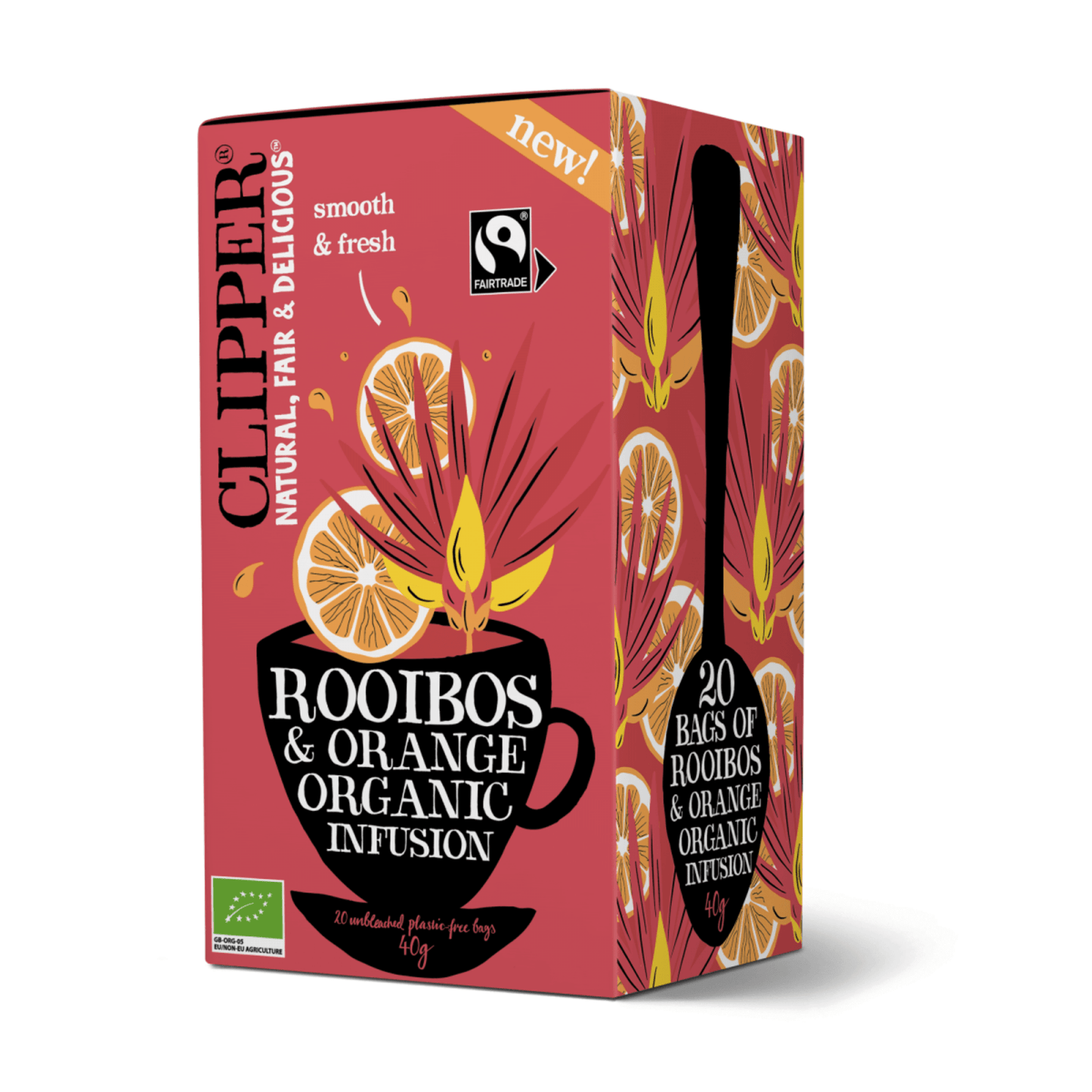 Clipper rooibos arancio bio (4x 20 pezzi)