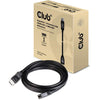 Club 3d displayport 1.4 dsc 1.2 hbr3 hdr bidirectionaal kabel (zwart, 3 meter, 8k 60hz)