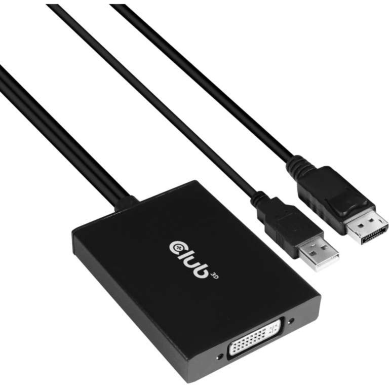 Club 3D DisplayPort a doble enlace DVI-I Adaptador activo