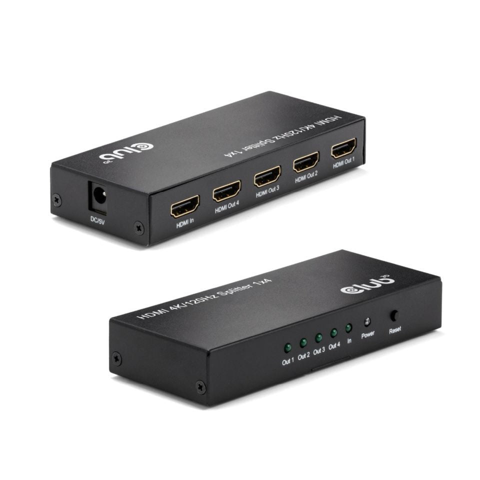 Club 3D HDMI Splitter 1x> 4x HDMI 4K 120Hz