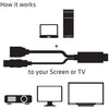 Club 3d hdmi > displayport adapter (zwart, 0,18 meter)