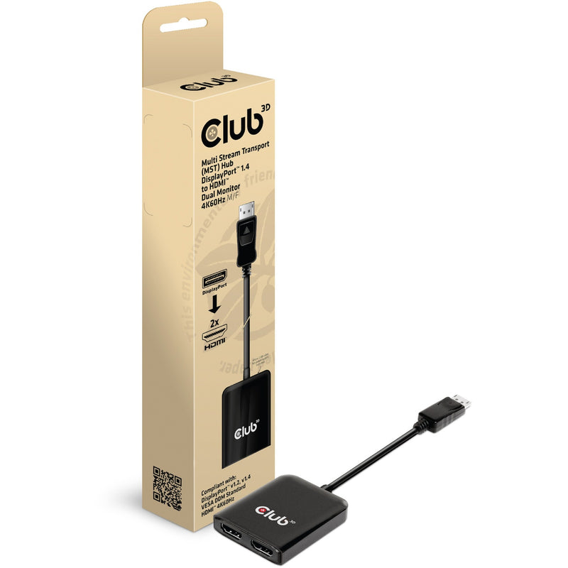 Club 3D Multi Stream Transport Hub DisplayPort da 1.4 a 2x