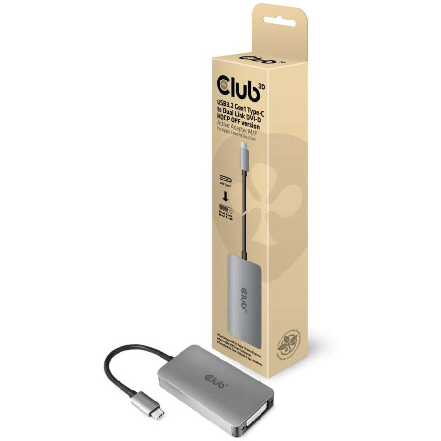 Club 3D USB 3.2 Gen1 Type-C a DVI-D HDCP Off Version