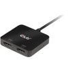 Club 3D USB-C (masculino) a doble HDMI (mujer) 4K 60Hz MST H