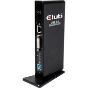 Club 3d usb gen 1 type a dual display docking station (zwart, csv-3242hd, retail) - afbeelding 1