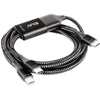 Club 3D USB Type-C, Y Cable de carga a 2x USB Type-C