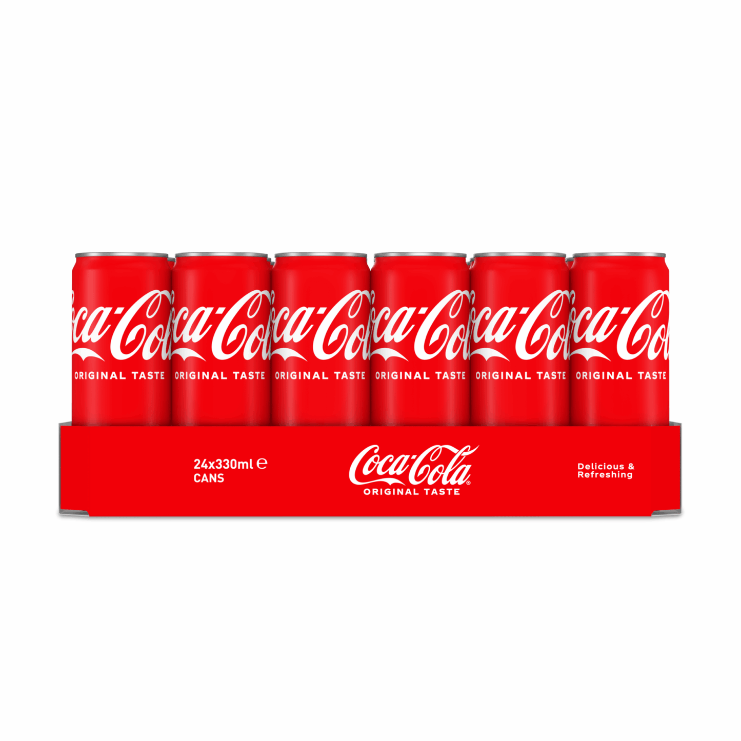 Lata de coca-cola regular (24x 33cl) + fanta regular (24x 33cl)