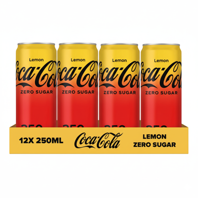 Coca-cola zero lemon blik (12x 250ml)