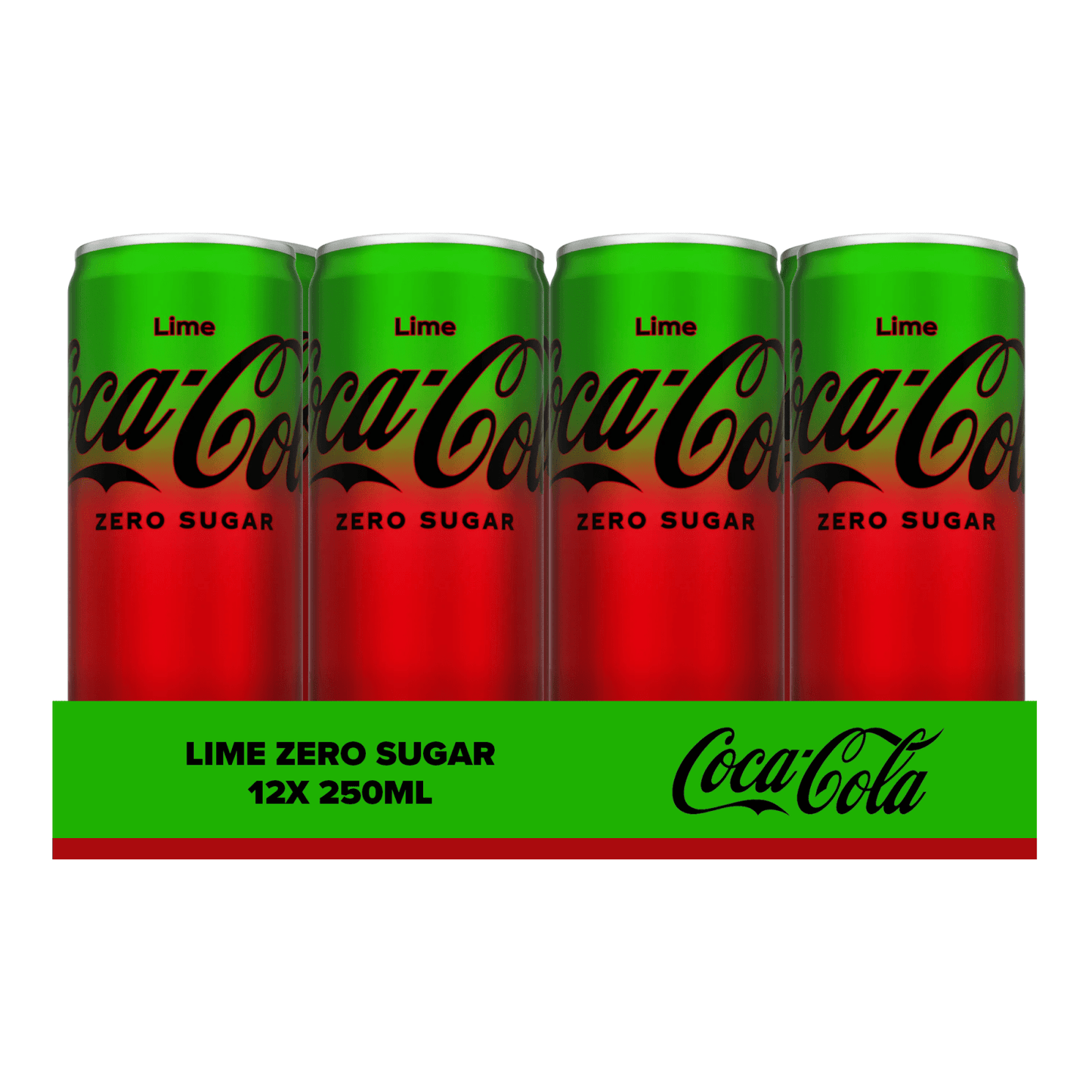 Coca-cola coca cola zero sugar lime blik (12x 250 ml)