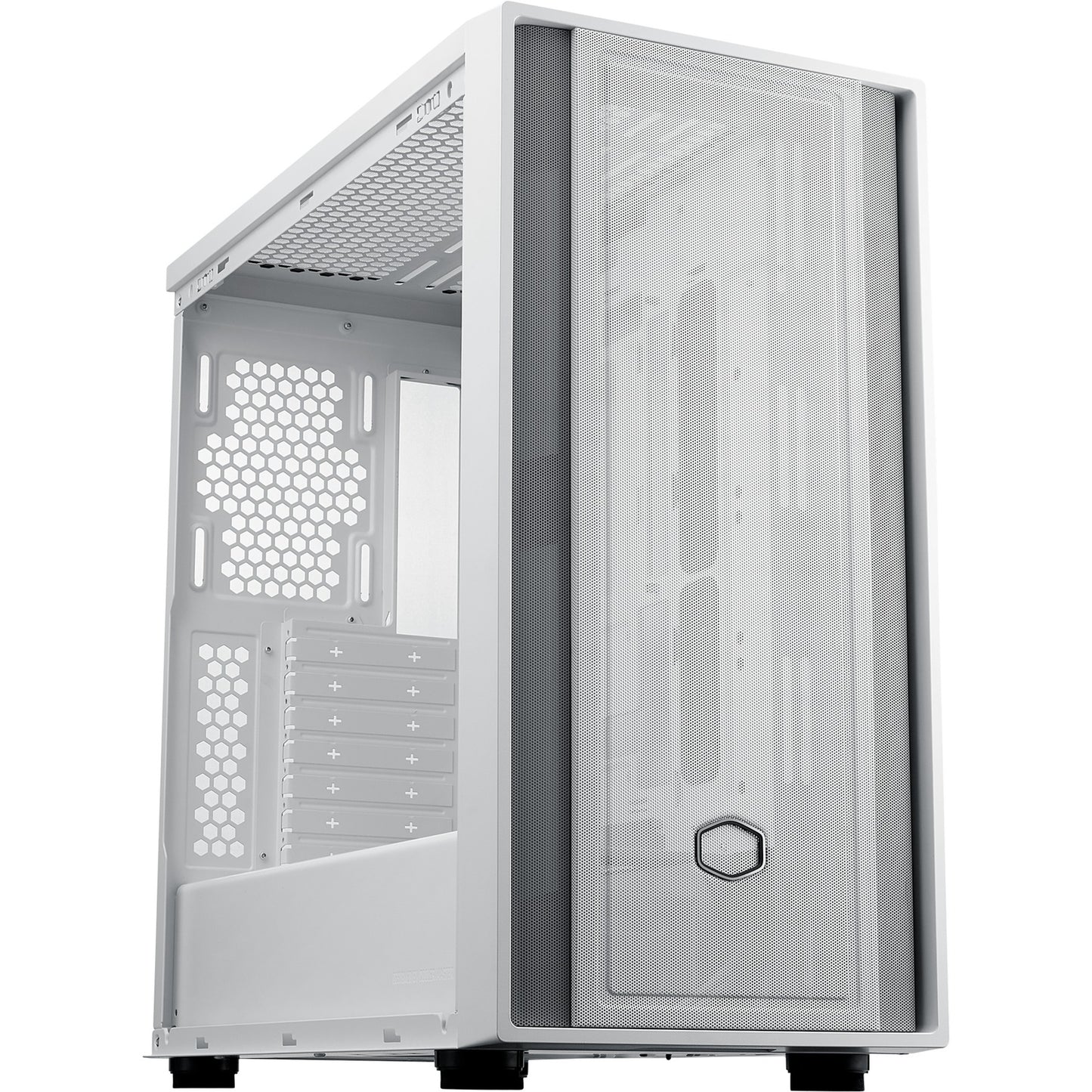 Cooler master masterbox 600 lite midi tower behuizing (wit | 2x usb-a | 1x usb-c | rgb | tempered glass)