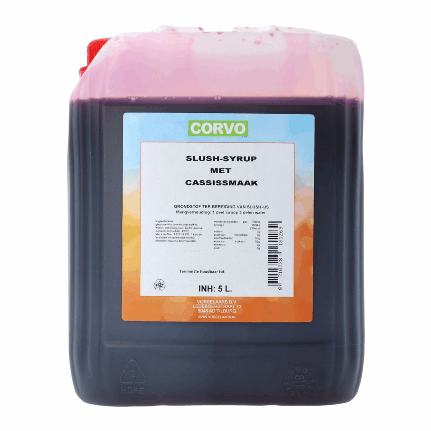 Corvo slush siroop cassis (5 liter)