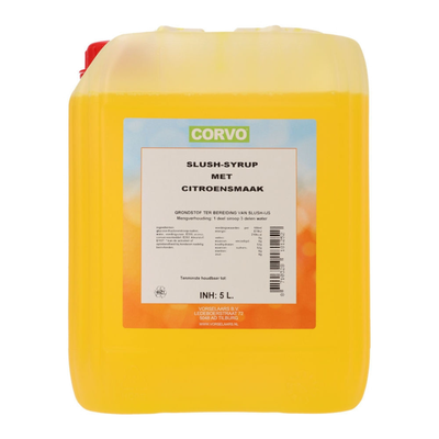 Corvo slush syrup lemon (5 liters)