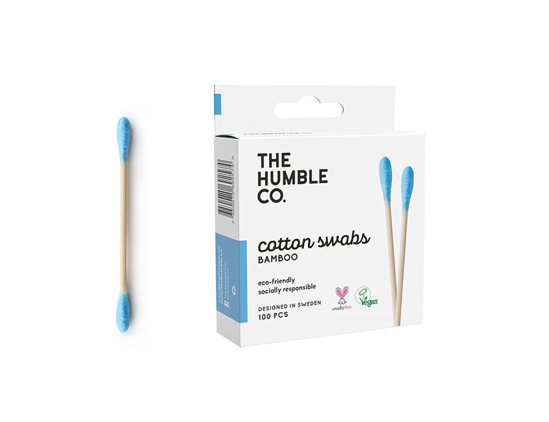 The Humble Co. Bamboo Cotton Swabs - Blue