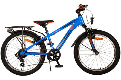 Volare Cross Kinderfiets - Jongens - 20 inch - Blauw - 6 versnellingen