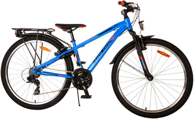 Bicicleta para niños Volare Cross - Niños - 26 pulgadas - Azul - 18 Engranajes - Dos frenos de mano