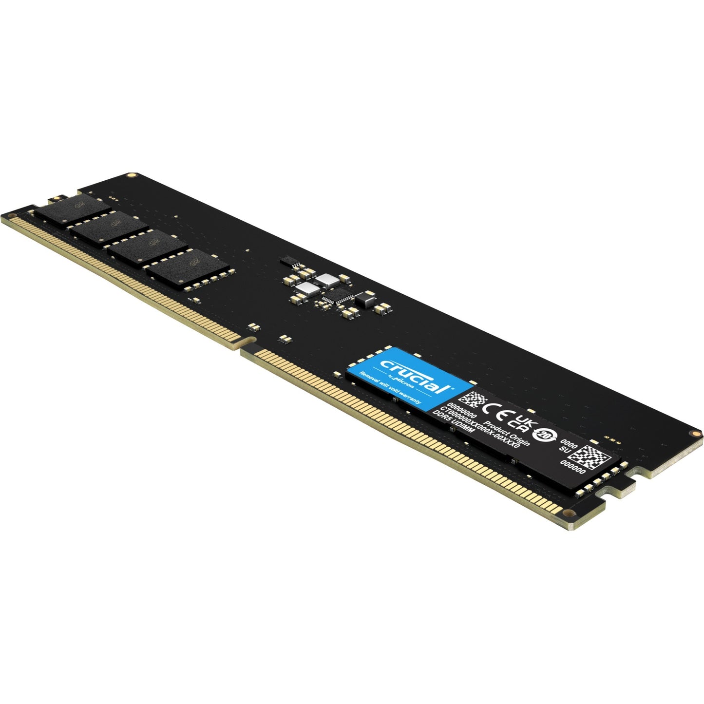 Crucial 16 gb ddr5-4800 werkgeheugen (zwart, ct16g48c40u5)