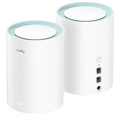 Cudy ac1200 gigabit mesh wi-fi system (3-pack) mesh router (wit)