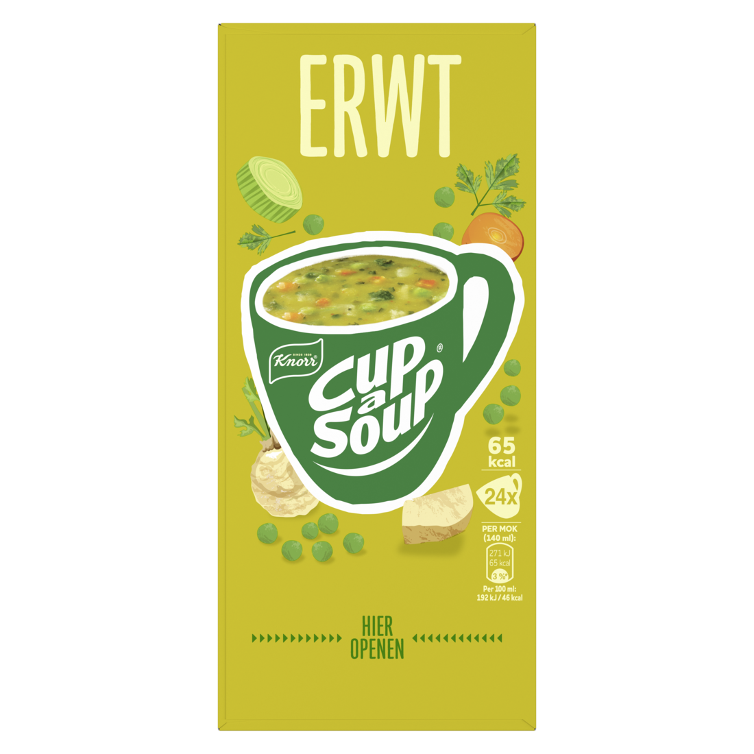 Knorr cup-a-soup erwt (24x 140 ml)