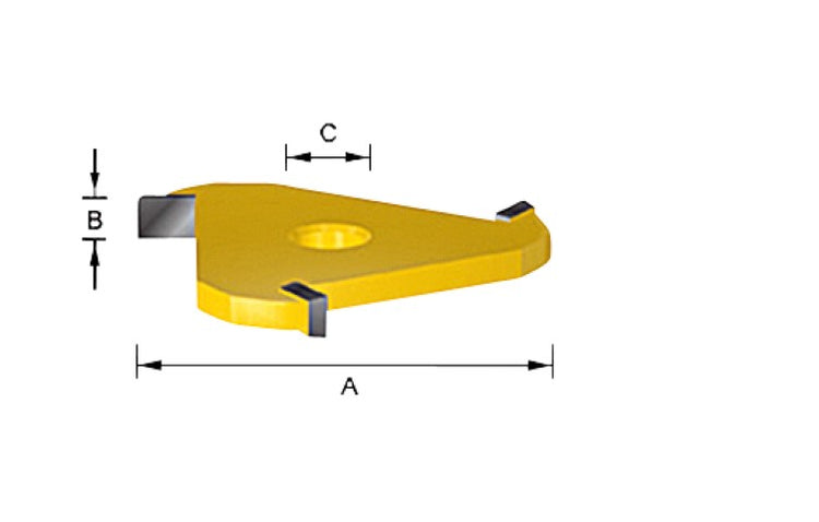 Accessori Makita coltello scanalato hm 2,5mm - d-12049