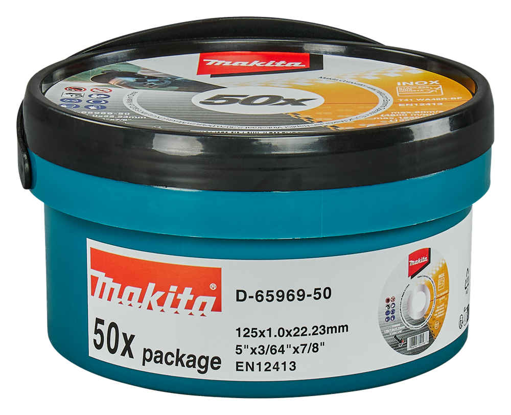 Disco de corte Makita 125x1.0mm acero inoxidable - d-65969-50