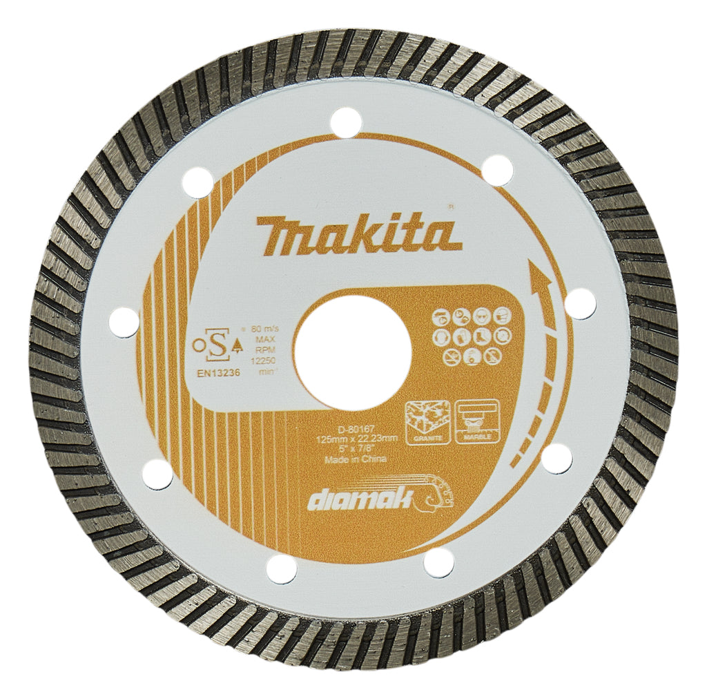 Accessori Makita disco diamantato | 125 x 22,23 x 2,2 mm - d-80167