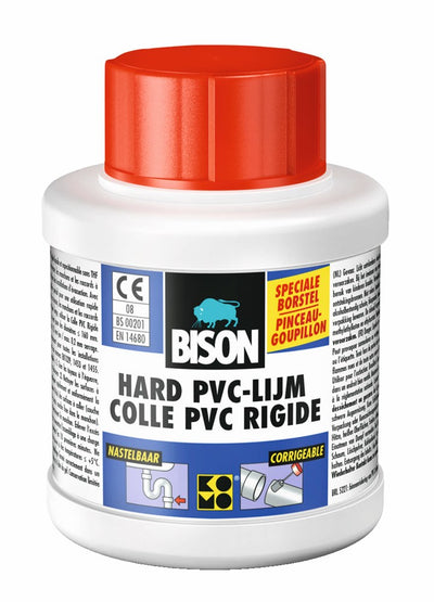 Bisonte dura pvc colla fiale 250 ml con pennello