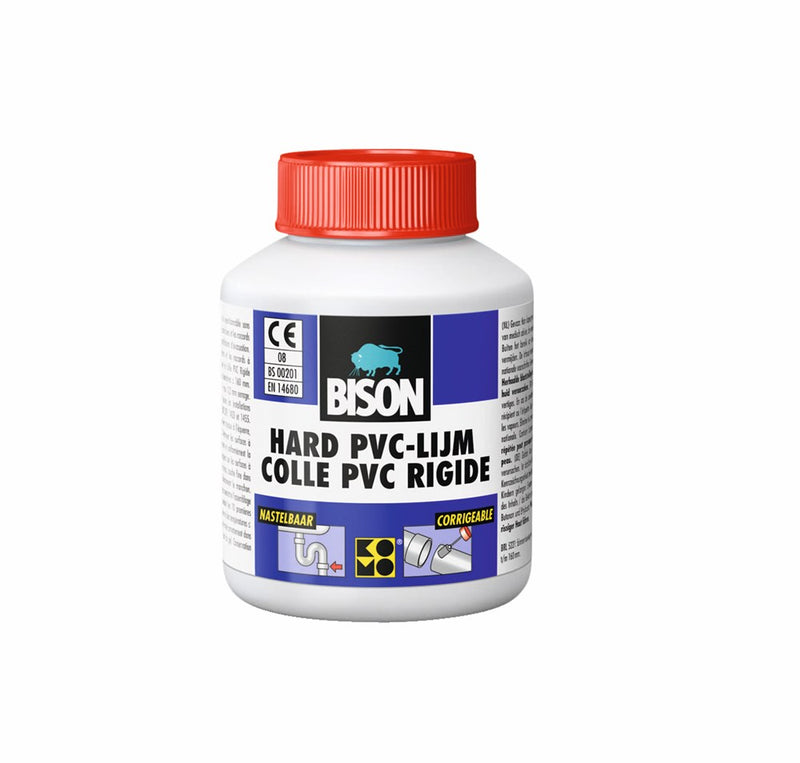 Vial de pegamento PVC de bisonte 100 ml con cepillo