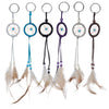 Mini plumas Dream Catcher Key Ring con cuentas