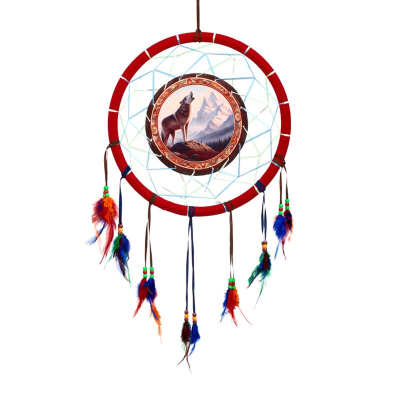 Berg Wolf Dreamcatcher 33cm