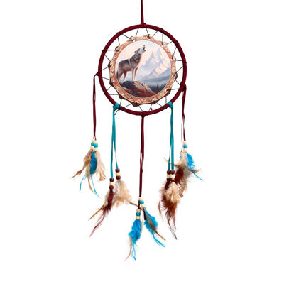 Berg Wolf Dreamcatcher 16 cm