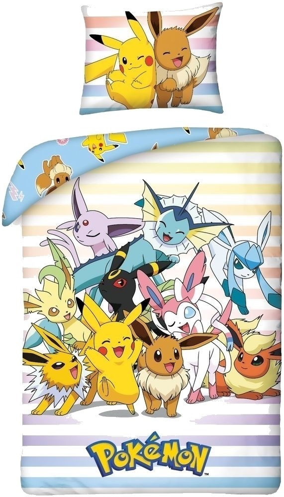 Piumino Pokemon pokémon (pok322): 140x200 65x65 cm