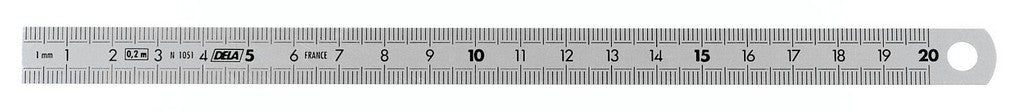 Facom flexibele rvs-linialen - dubbelzijdig 150 mm - dela.1051.150