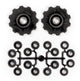 desviador ruedas 11 dientes 7-11V negro 2 piezas